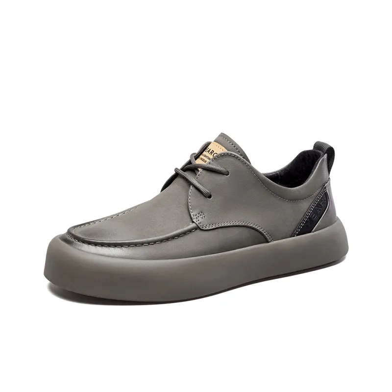 YEARCON Men's Casual Shoes Men Low Top Gray-5