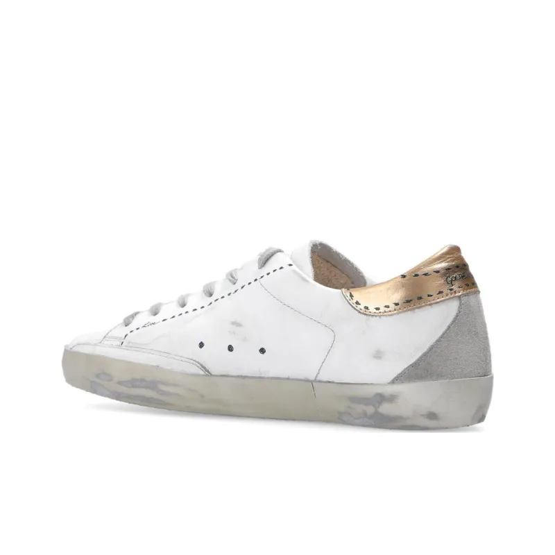 Golden Goose Super Star Stylish Skateboarding Shoes Women's White Vintage Version-3