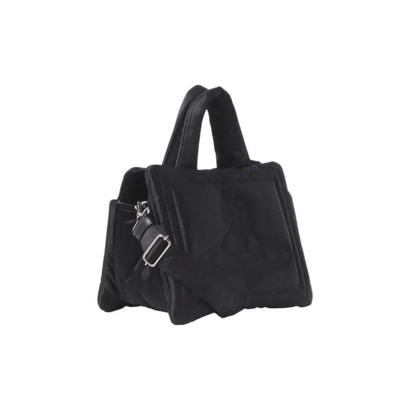 Vivienne Westwood Polyester Cow Leather Tote Bag, Shopping Bag, Shoulder Bag, Handbag Trumpets Women's Black-1
