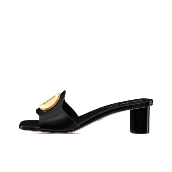 DIOR Rubber Sole Odor Resistant Slide Slippers Women's Black