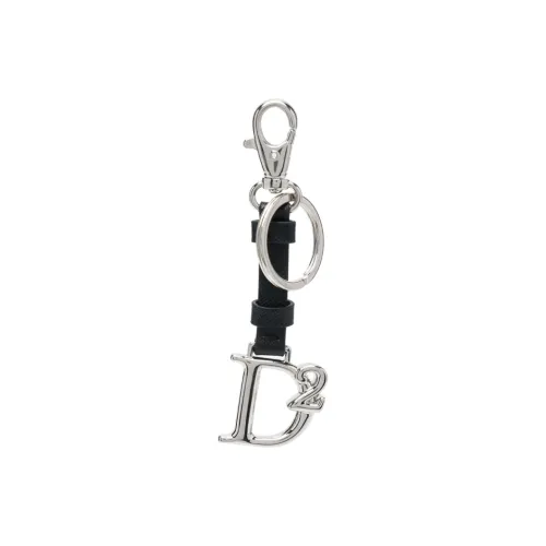 DSQUARED2 Logo-charm Leather Keyring