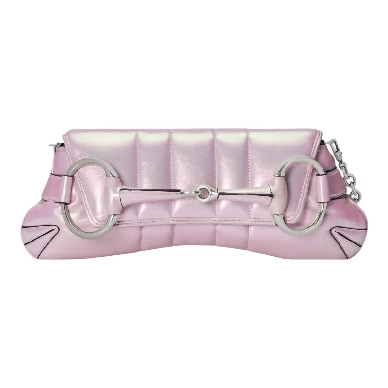 GUCCI HORSEBIT CHAIN Leather Handbag, Shoulder Bag Women's-0