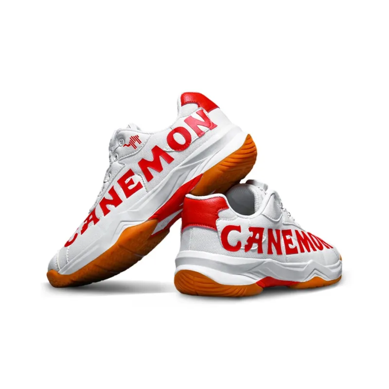 Pilot the camel Badminton Shoes Men Low Top Red/Blue/Black-5