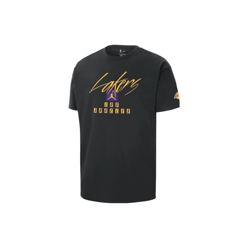 Jordan T Shirt Statement Edition, Los Angeles Lakers Men's Black-1