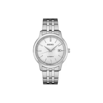SEIKO Automatic Mechanical Movement Stainless Steel Strap Watch 41.2mm Men's Watches Silver Dial