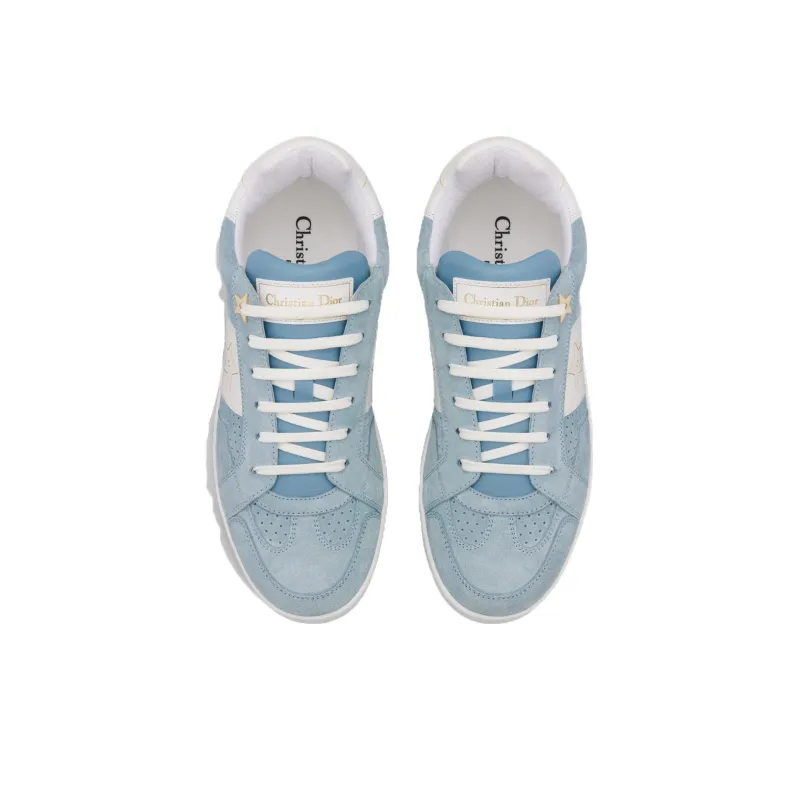 DIOR Star Platform Shoes Low Top Skateboard Shoes Women's Light Blue-3