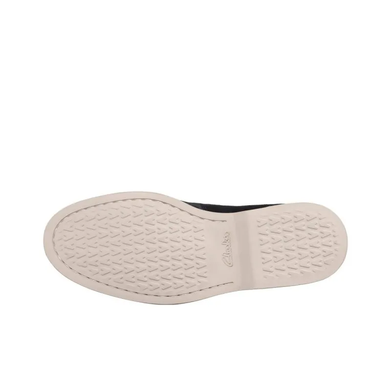 Clarks Casual Leather Shoes Men's Marine Blue-4