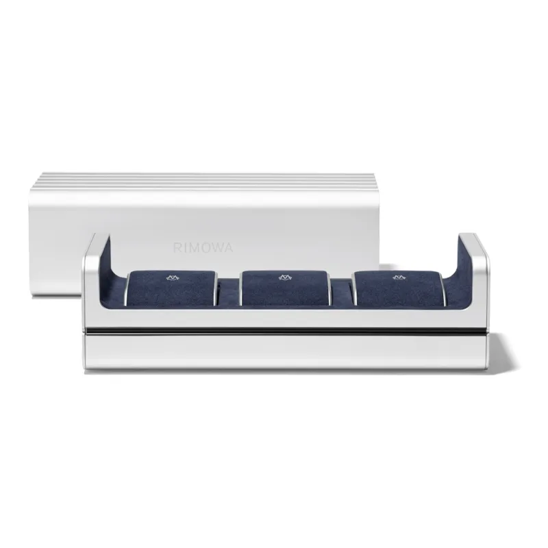 RIMOWA Polycarbonate Watches Display Case Storage Bags Unisex Silver-4