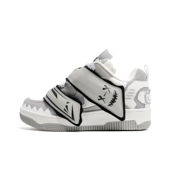 MR.PESIN Year Of The Dragon Limited Edition Tyrannosaurus Rex Collection Low Top Skateboard Shoes Unisex Gray