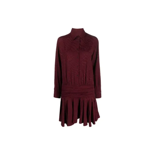 PINKO Long-Sleeved Dresses Women's Dark Red