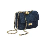 Simvay Clos Shoulder Bags Dark Blue Shopping Bag Included