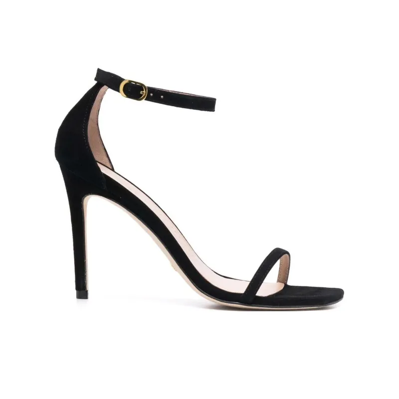stuart weitzman Nudist Curve Suede 105mm Sandals-1