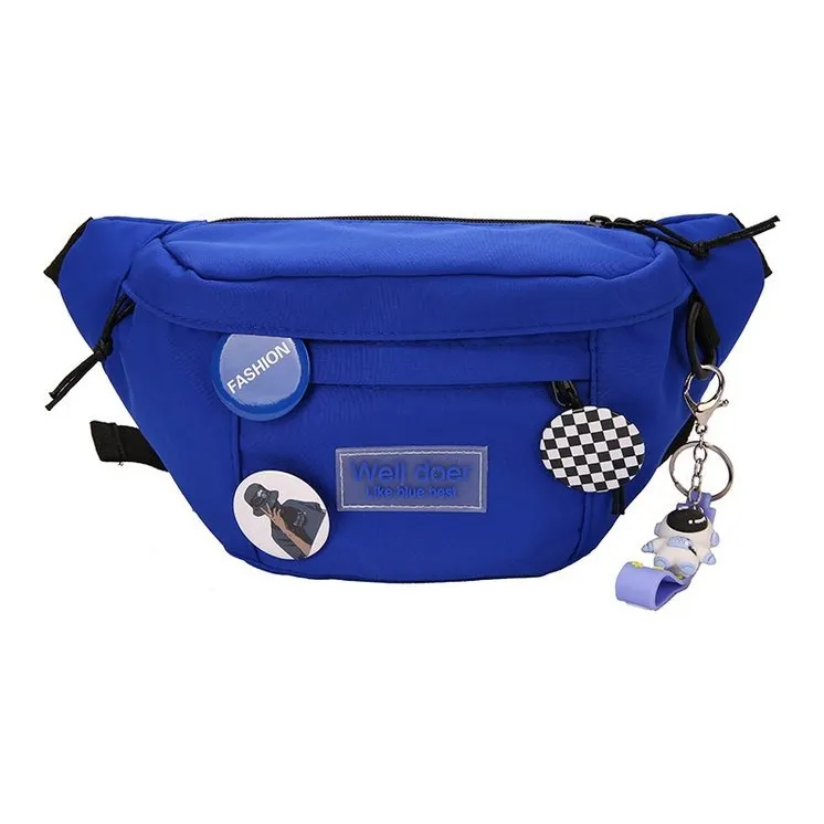 KAKAXI Nylon Sling Bag Shoulder Bag Crossbody Bag Fanny Pack Unisex White/Blue/Black-5