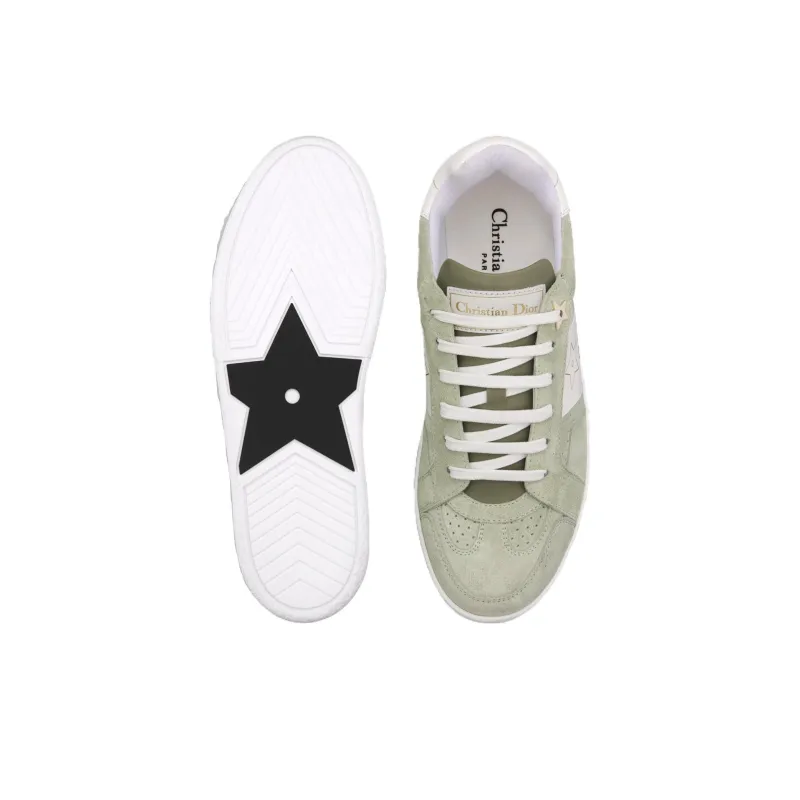 DIOR Star Platform Shoes Low Top Skateboard Shoes Women's Light Cactus Green-4