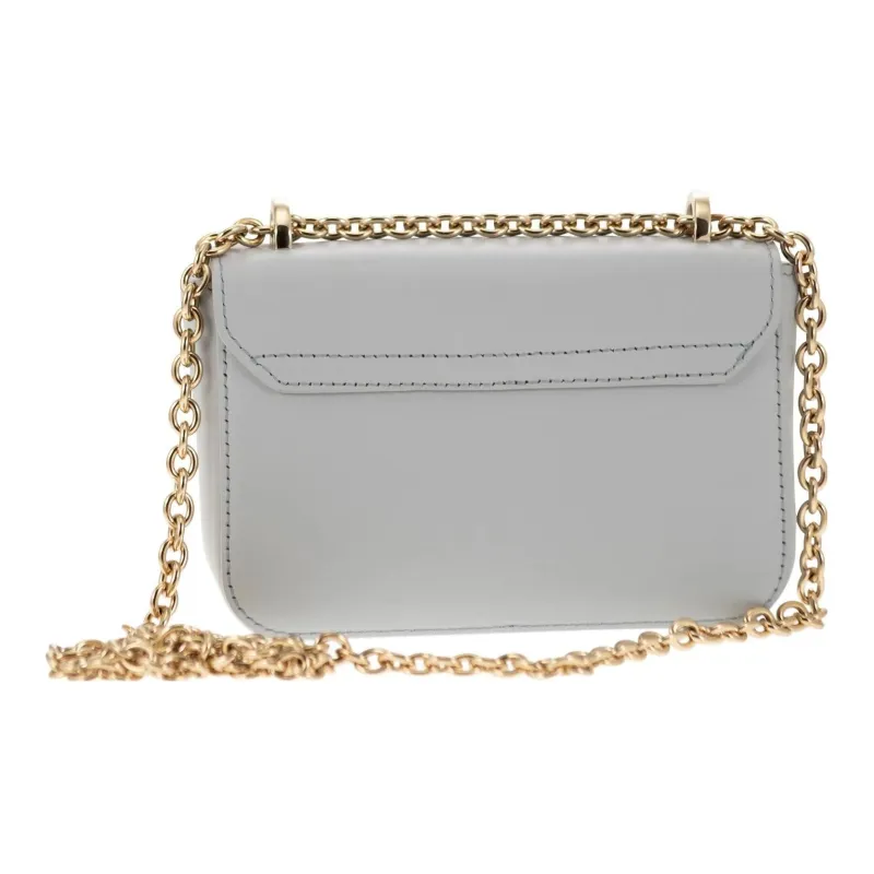 Furla Metropolis Collection Soft Calfskin Shoulder Bag Crossbody Bag Mini Women's Gray-3