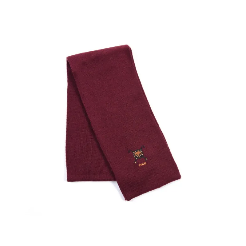 Polo Ralph Lauren Knit Scarves Unisex Red-1