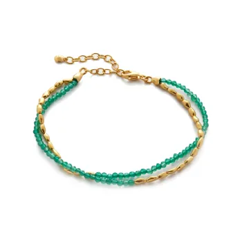 Monica Vinader Mini Nugget Gemstone Beaded Bracelet