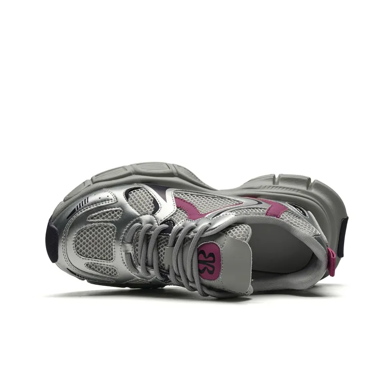 EBLAN Low Top Chunky Sneakers Women's Purple-3