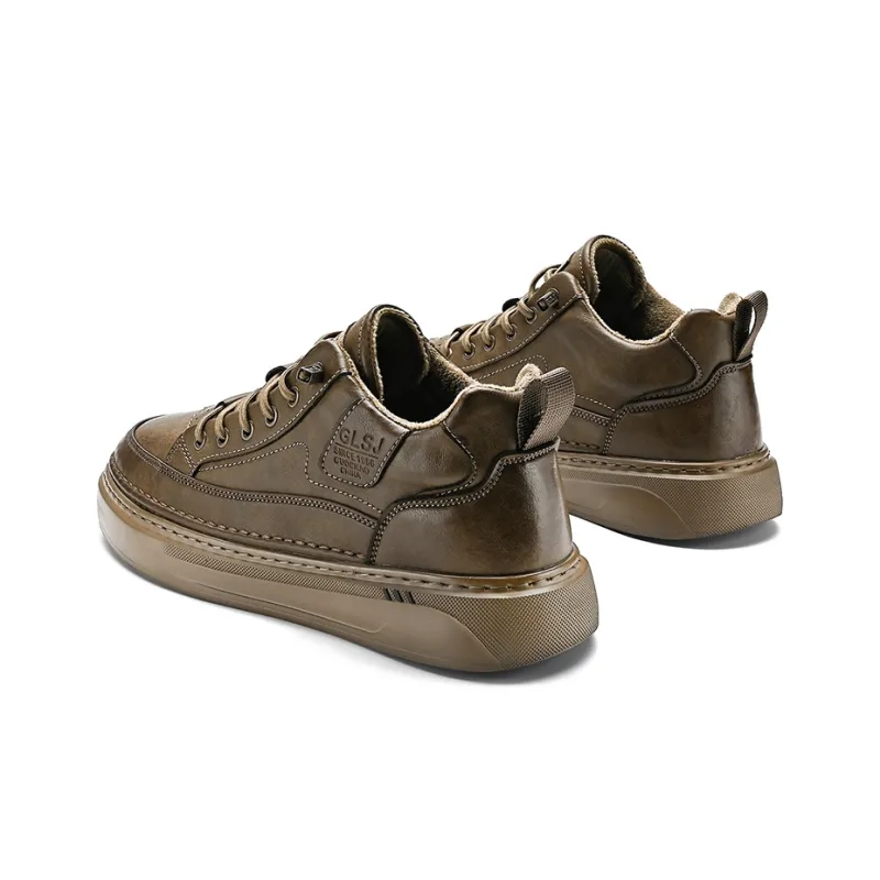 GONGLANGSHIJIA Anti Slip Wear Resistant Mid Top Skateboard Shoes Men's-11