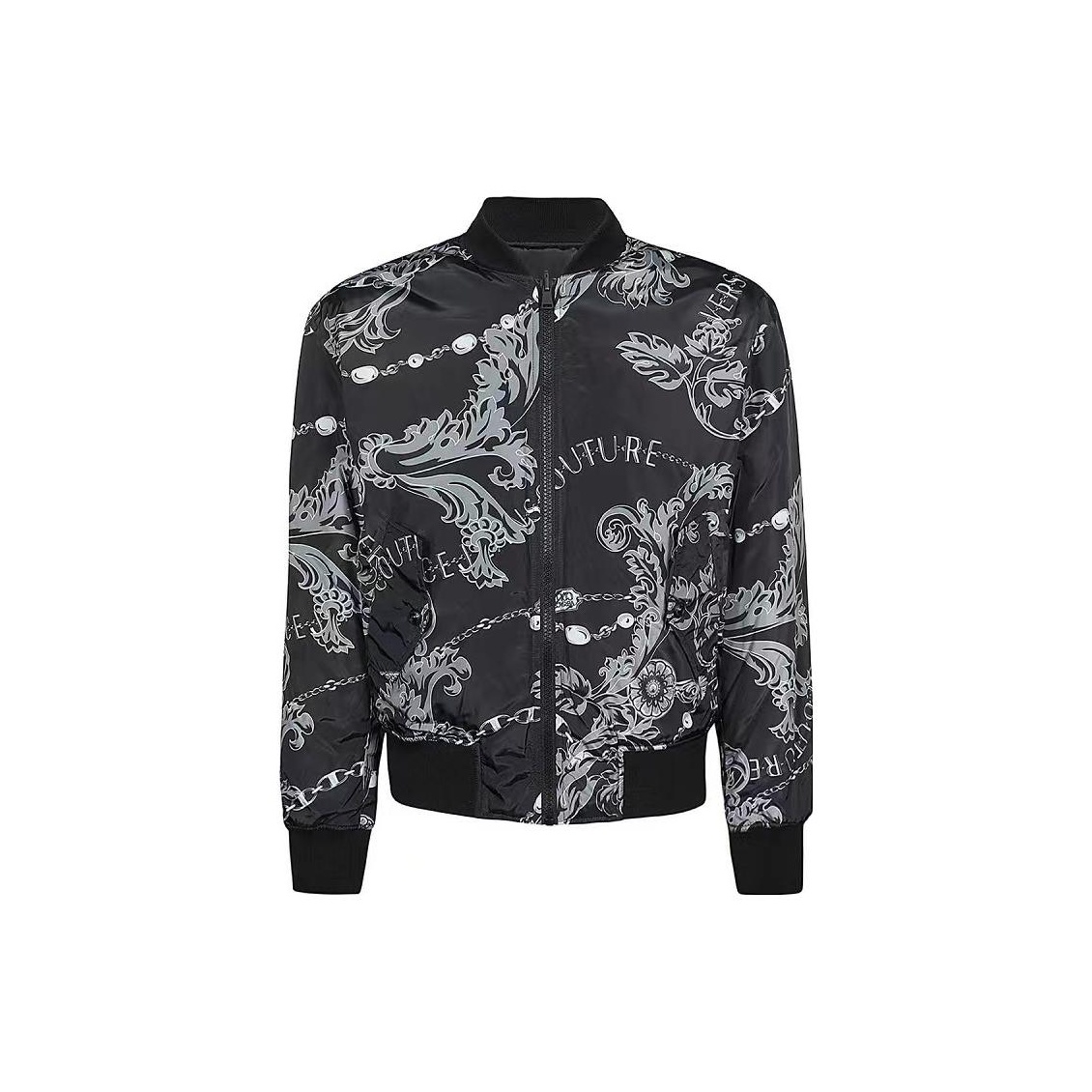 VERSACE JEANS COUTURE Baroque print Bomber Jacket POIZON