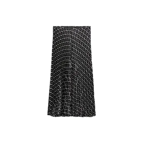 ZARA Casual Long Skirts Women's Black