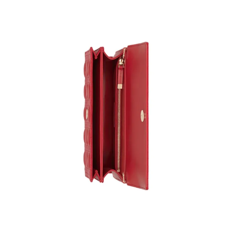 DIOR Lambskin Shoulder Bag Crossbody Bag Handbag Women's Isolated Heather Red-4