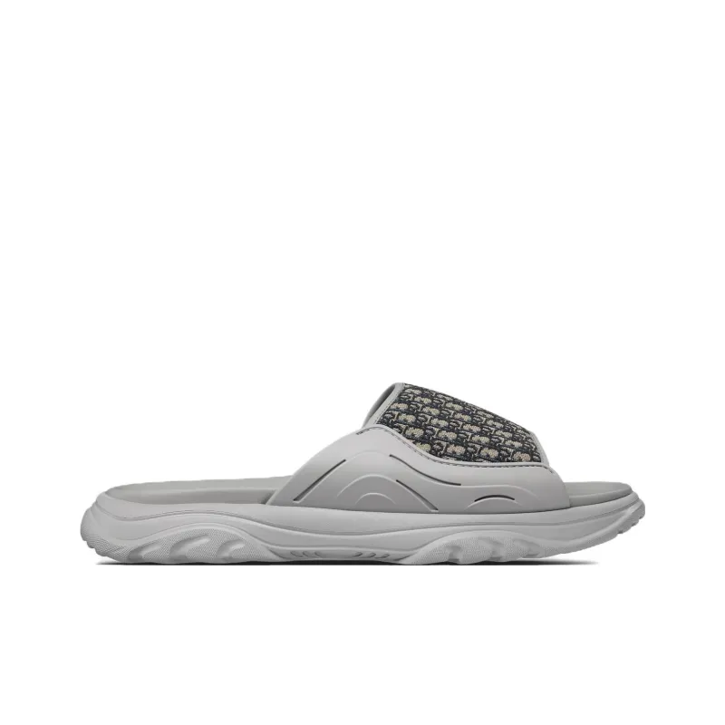DIOR H-Town Sandal 'DIOR Oblique - Grey Beige'-1