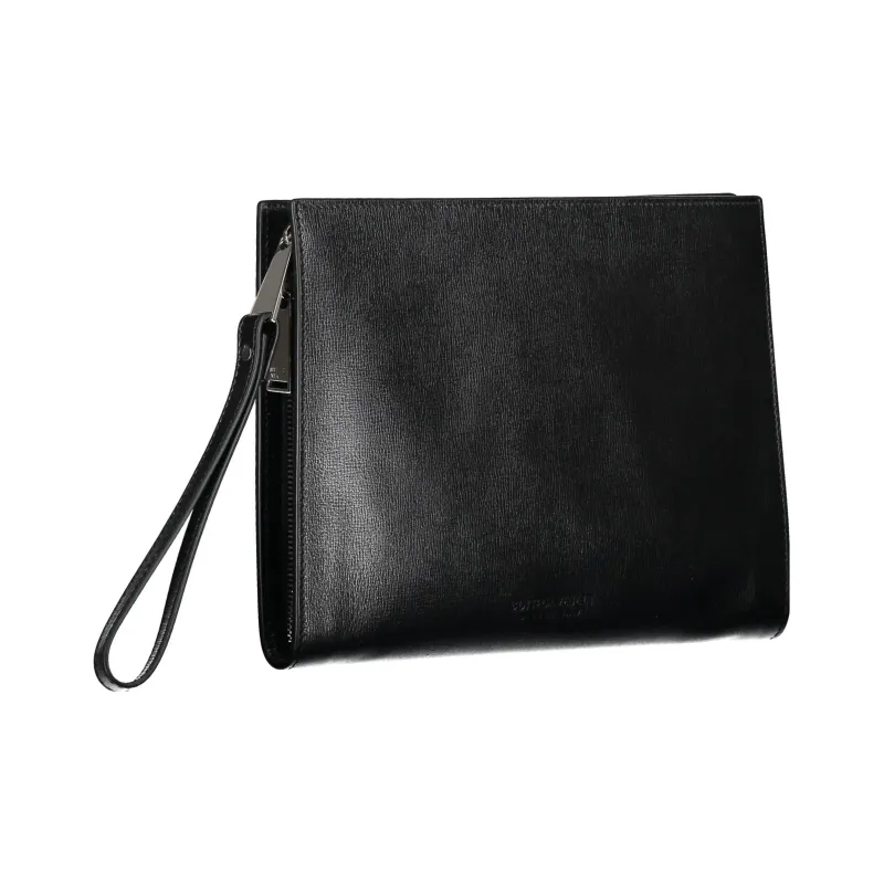 Bottega Veneta Leather Briefcase Clutch Men's Black-1