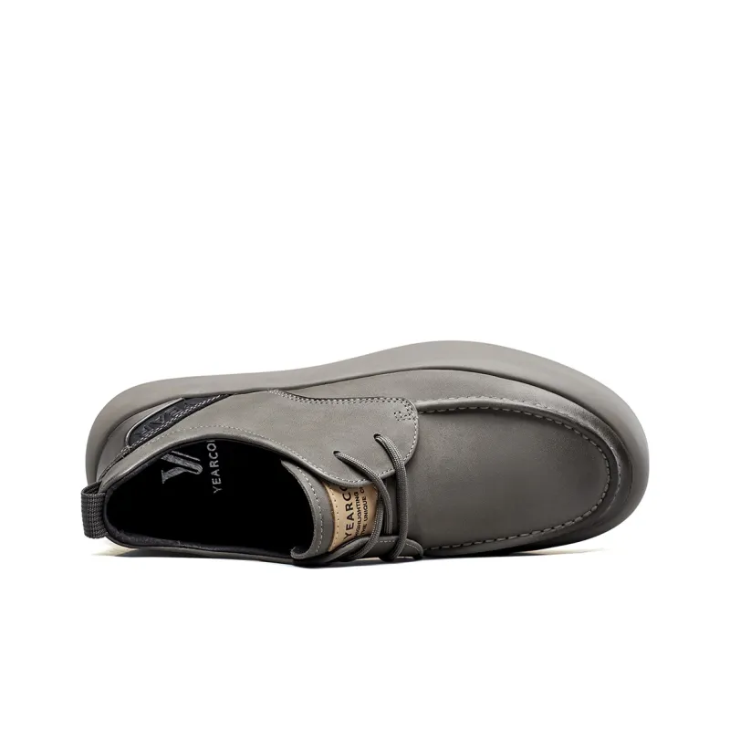 YEARCON Men's Casual Shoes Men Low Top Gray-6