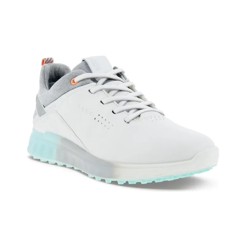 Ecco S three Low Top Golf Shoes Women's Gray White-1