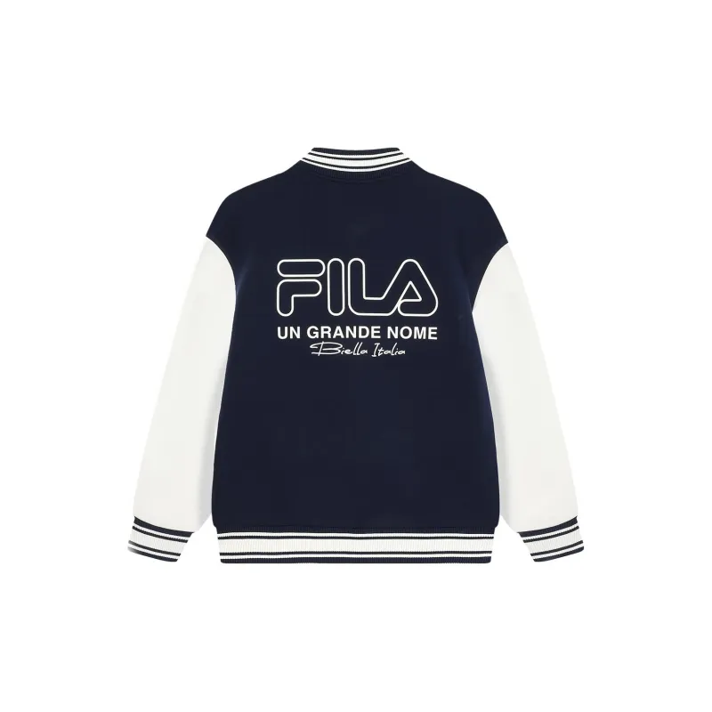 FILA Baseball Jacket Men's Deep Silent Blue-1