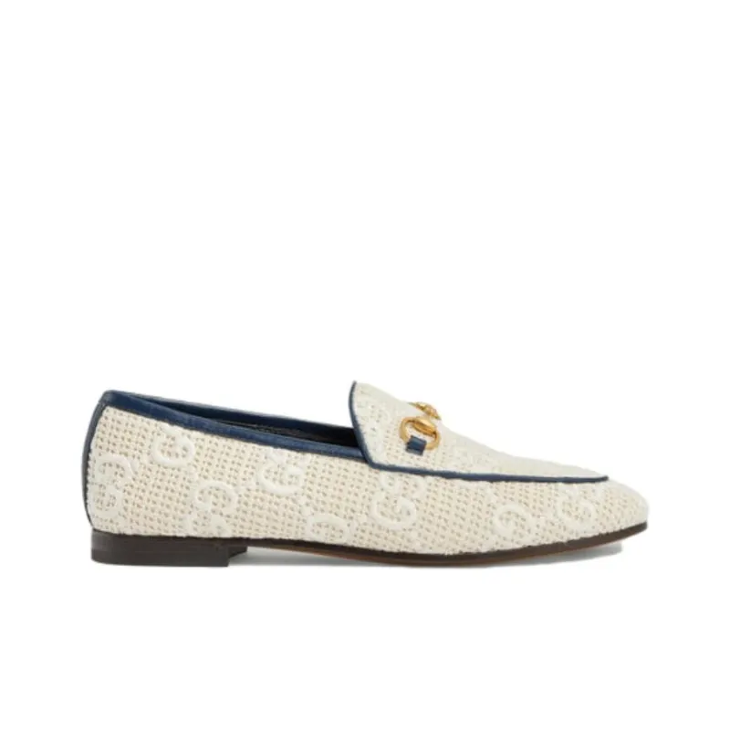 GUCCI Jordaan Loafers Women's White-1