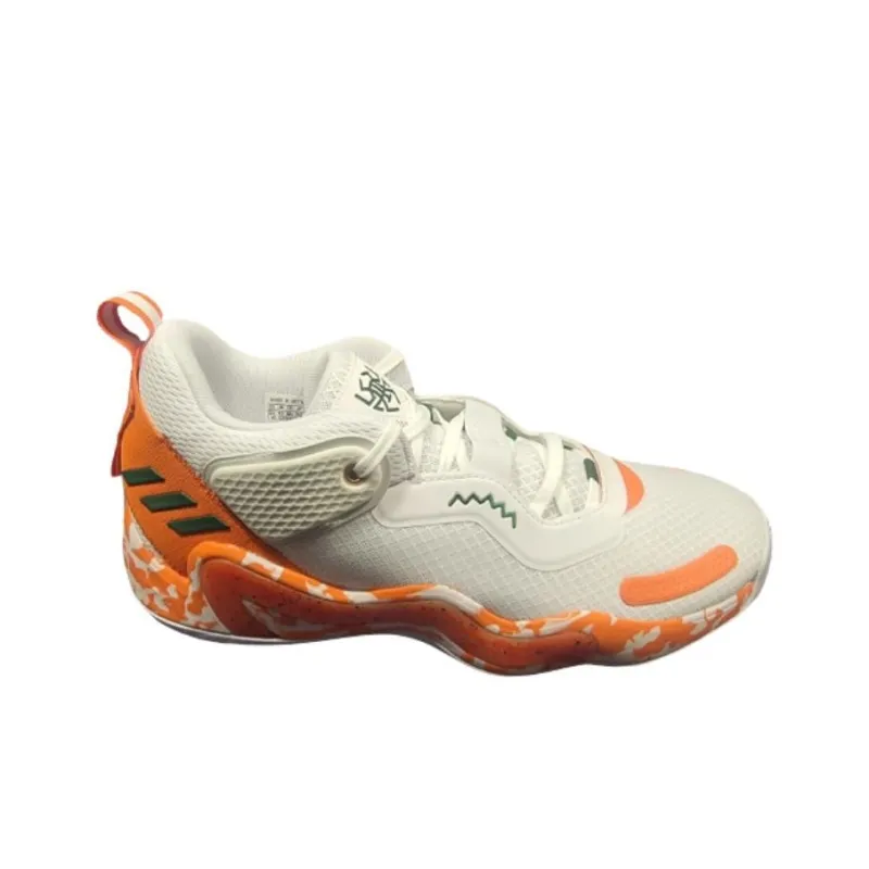Adidas D.O.N. Issue #3 Cushioning Wear Resistant Low Top Basketball Shoes Men's Yellow White-1