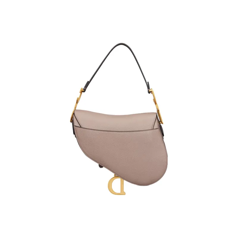 DIOR Saddle Grained Calfskin Saddle Bag, Shoulder Bag, Crossbody Bag, Handbag Women's Warm Taupe-3