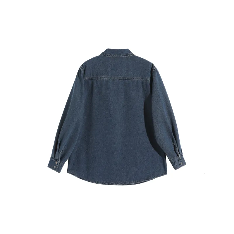 MKBY Denim Jacket Top Women's Blue-1
