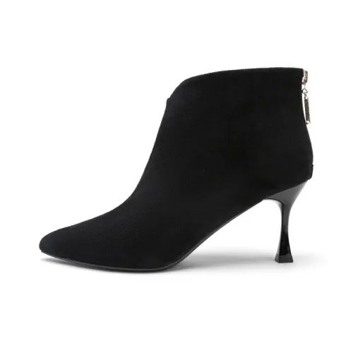 TOOMANYSHOES Ankle Boots Women's Black