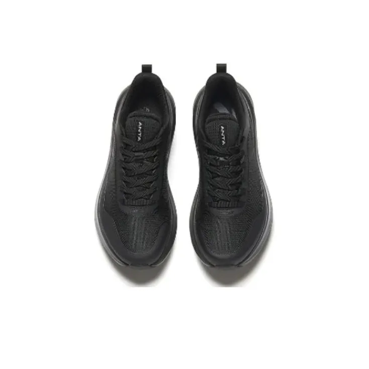 Anta Cushioning Wear Resistant Low Top Training Shoes Women's Black-2