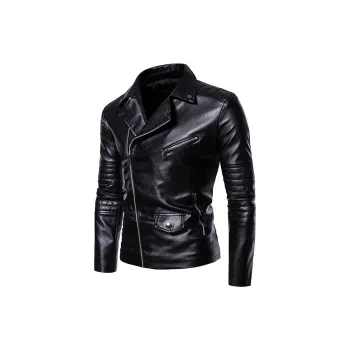 YALMY Men's Motorcycle Suits Pu Leather Motorcycle Touring Trail Running Commute Wear Resistant Windproof Thickened