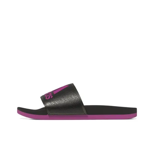 Adidas Adilette Comfort Slides 'Black Purple' Women's