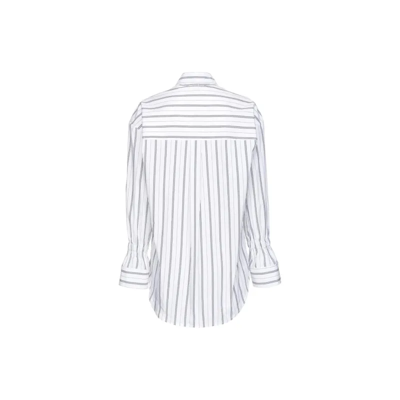 PINKO FW23 Camicia Riga Doppia Shirt Women's White-1