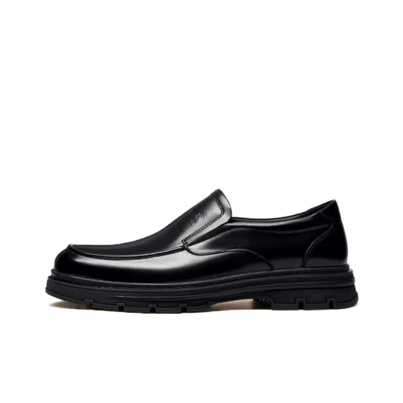 CAMEL Dress Shoes Men Low Top Black-0
