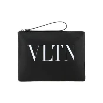 Valentino Smooth Calf Leather Clutch Regular Men's