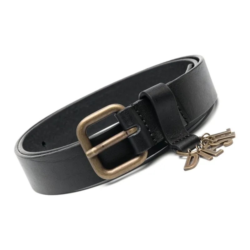 DIESEL D-Vina Logo-charm Leather Belt-2