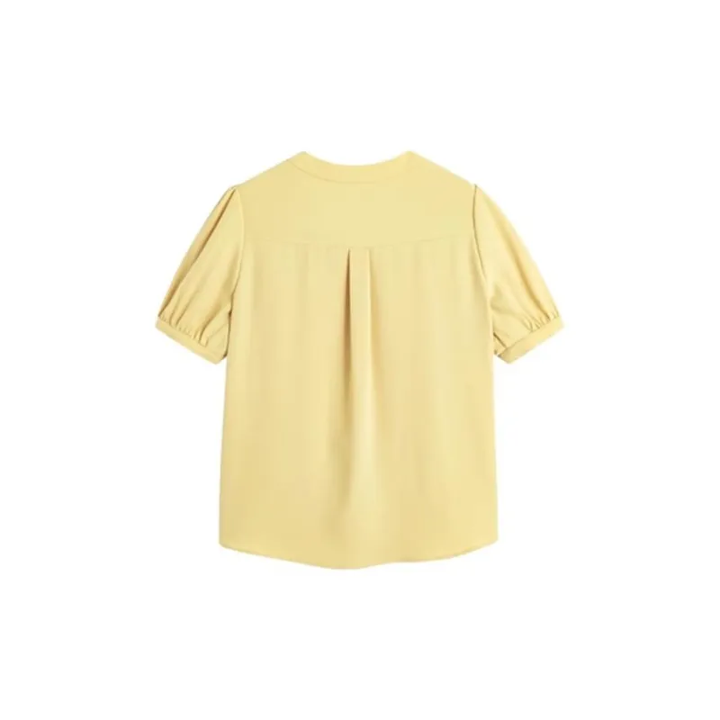 Famanxuan Shirt Women's Light Ginger Yellow-1