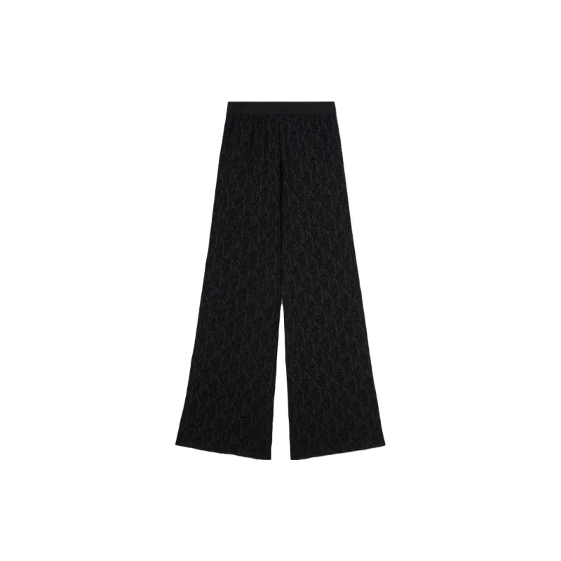 PALM ANGELS Monogram Jacquard Side Stripe Detailed Trousers-1