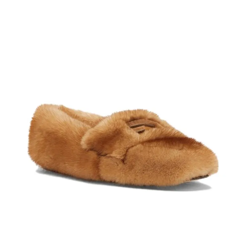 FENDI Baguette Casual Single Shoes Women's Beige-1