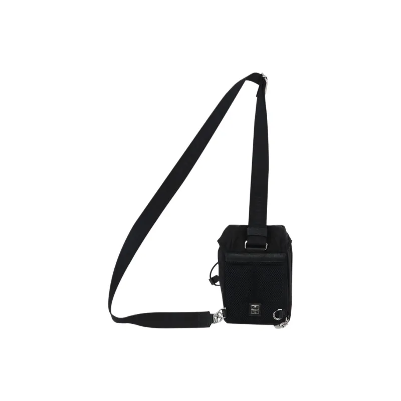 GIVENCHY Nylon Fabric Shoulder Bag Crossbody Bag Men's Black-4