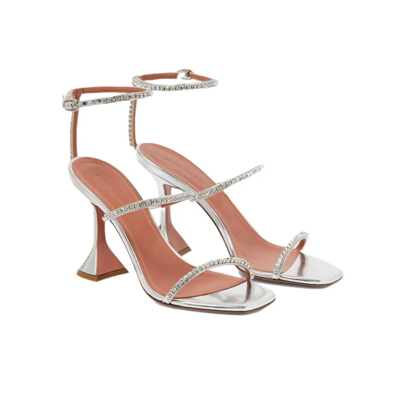 AMINA MUADDI Gilda Crystal-embellished Sandals-3