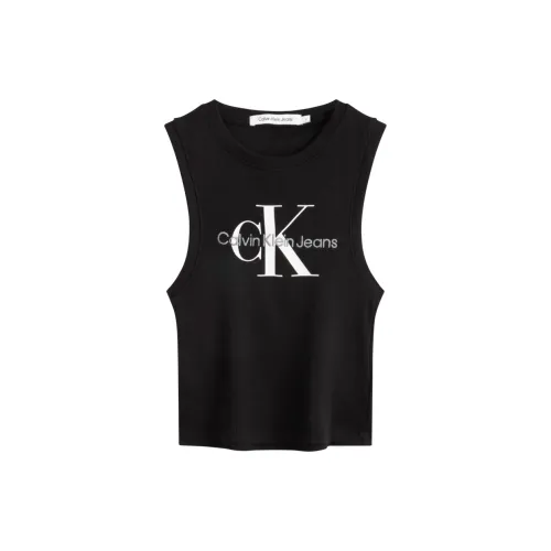 Calvin Klein Tank Tops Women's Space Black