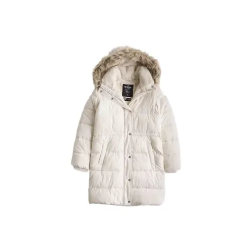 Hollister Puffer Jackets Women's Cream